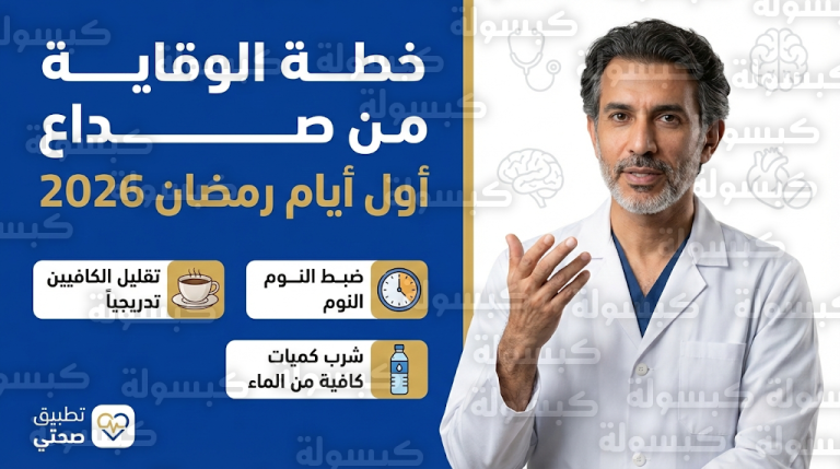 صداع أول أيام رمضان 2026: الدكتور خالد النمر يوضح الأسباب وخطة الوقاية الشاملة