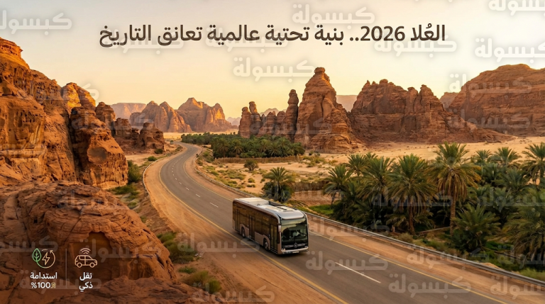 طرقات العُلا تتحول إلى لوحة بصرية تمزج بين عراقة التراث السعودي والتنظيم العمراني الحديث