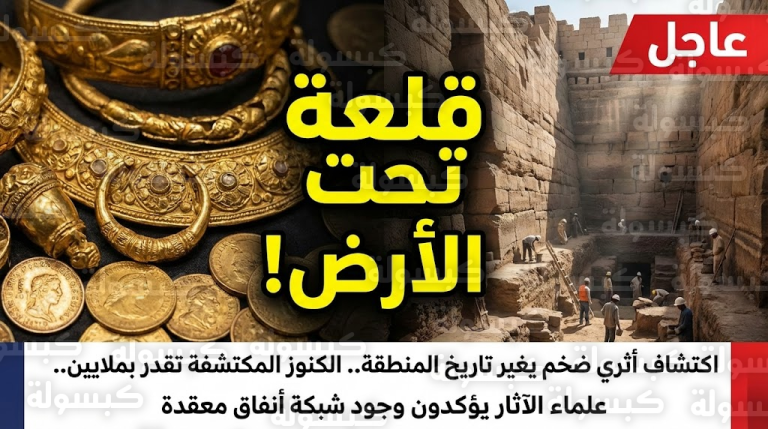 عاجل: اكتشاف “قلعة كاملة” مدفونة أسفل فناء قصر بفرنسا.. صور تكشف “السر المفقود” منذ 600 عام!