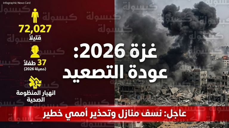 عاجل | “الأرض المحروقة” في خان يونس: نسف مربعات سكنية كاملة وإحصائية “مفزعة” لضحايا 2026