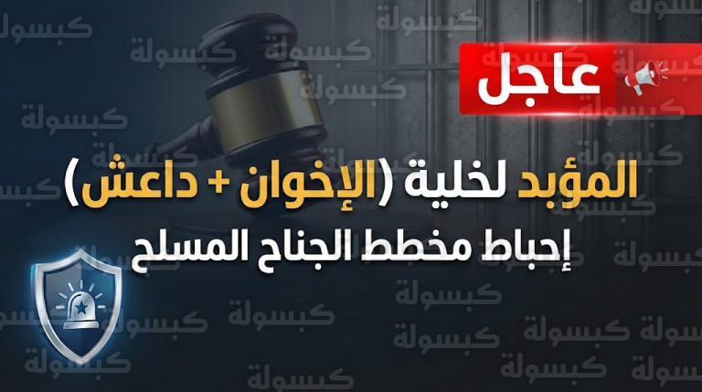 عاجل| “المؤبد” لخلية تحالف “الإخوان وداعش”.. القضاء المصري يسدل الستار على “مخطط الجناح المسلح”