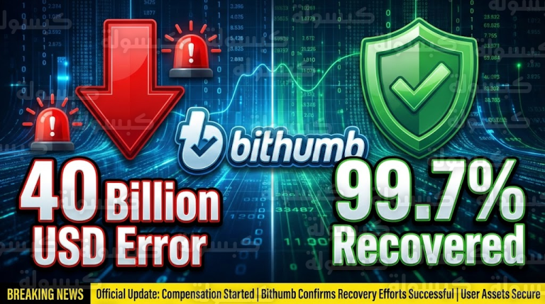 عاجل: خطأ “الـ 40 مليار دولار”.. منصة Bithumb توزع 620 ألف بيتكوين بالخطأ وتكشف مصير الأموال رسمياً