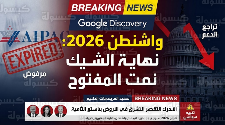 عاجل: زلزال يضرب نفوذ “أيباك” في واشنطن.. وتقارير 2026 تعلن رسمياً: “انتهى زمن الشيك المفتوح”