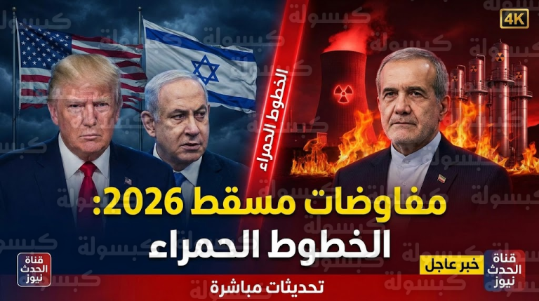 عاجل مفاوضات إيران وأمريكا 2026: طهران تعلن “الخط الأحمر” ونتنياهو يتحرك فوراً لإفشال الاتفاق