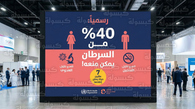 عاجل ورسمياً.. “الصحة العالمية” تزف بشرى سارة للملايين: 40% من إصابات السرطان يمكن منعها وهذا هو “العدو رقم 1” للرجال والنساء (تقرير 2026)