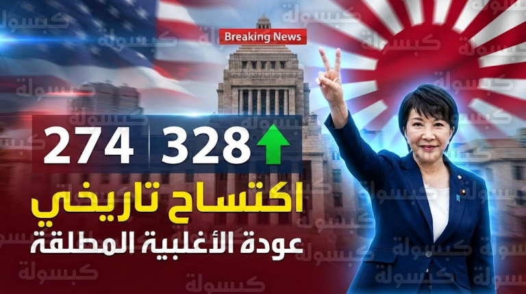 عاجل ورسمياً: “تسونامي” يضرب انتخابات اليابان.. الحزب الحاكم يكتسح الأغلبية المطلقة ومفاجأة “تريليونية” تنتظر الأسواق