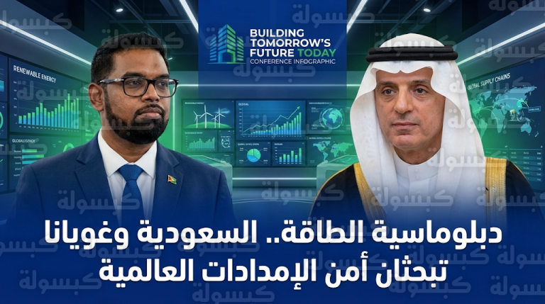 عادل الجبير يشارك في مؤتمر غويانا للطاقة ويؤكد دور المملكة الريادي في دعم استقرار سلاسل التوريد العالمية