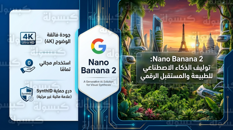 غوغل تطلق رسمياً نموذج نانو بانانا 2 لإنتاج صور فائقة الجودة بدقة 4K مجاناً