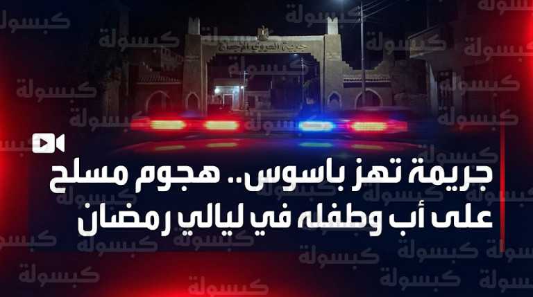 فيديو يوثق لحظات مرعبة لاعتداء مسلح على أب وطفله بقرية باسوس ونقلهما لمستشفى معهد ناصر