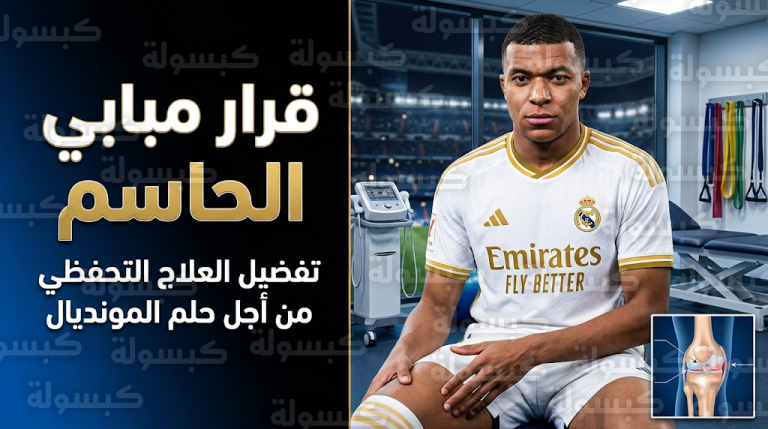 مبابي يرفض التدخل الجراحي ويتمسك بالعلاج التحفظي لضمان الجاهزية التامة لقيادة فرنسا في مونديال 2026