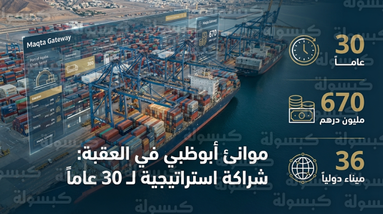 مجموعة موانئ أبوظبي توقع اتفاقية امتياز لمدة 30 عاماً لإدارة وتشغيل ميناء العقبة ليرتفع إجمالي محفظتها إلى 36 ميناء دولياً