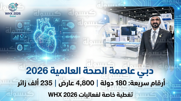 محمد بن راشد يفتتح معرض الصحة العالمي دبي 2026: 4800 عارض يرسمون مستقبل الطب بالذكاء الاصطناعي