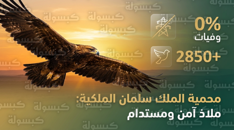 محمية الملك سلمان الملكية تعلن تسجيل صفر وفيات للطيور المهاجرة ونجاح استثنائي في حماية الأنواع النادرة