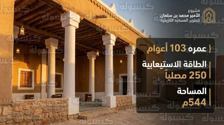 مشروع الأمير محمد بن سلمان لتطوير المساجد التاريخية يعلن جاهزية مسجد عقلة الصقور بالقصيم لاستقبال المصلين