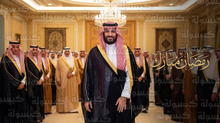 مشهد يجسد التلاحم بين القيادة والشعب خلال استقبال ولي العهد للمهنئين بمناسبة حلول شهر رمضان المبارك