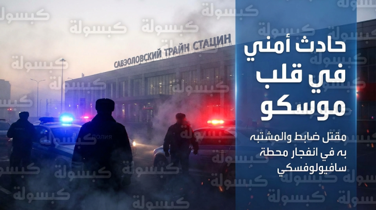 مقتل ضابط شرطة والمشتبه به في انفجار عبوة ناسفة استهدف دورية أمنية وسط موسكو