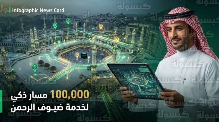 منظومة الخرائط الذكية ببيت الله الحرام توفر 100 ألف مسار ديناميكي و950 نقطة اهتمام لخدمة المعتمرين