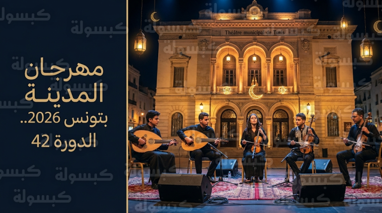 مهرجان المدينة بتونس 2026 يجمع أصواتاً من المغرب وسوريا والعراق في قلب المدينة العتيقة للاحتفاء بالموروث الصوفي
