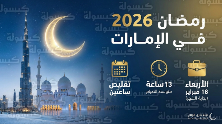 موعد أول أيام شهر رمضان 2026 في الإمارات فلكياً: الحسابات تحدد غرة الشهر الفضيل وتاريخ عيد الفطر