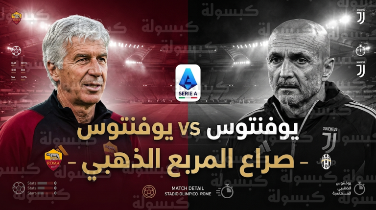 موعد مباراة روما ويوفنتوس الأحد 1-3-2026 في الدوري الإيطالي والقنوات الناقلة والتشكيل المتوقع