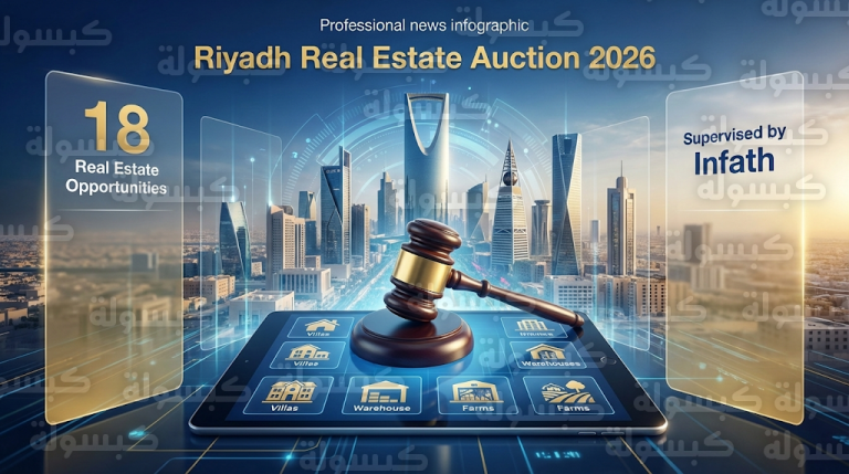 موعد مزاد عقارات الرياض 2026 الإلكتروني وخطوات التسجيل في منصة السعودية للمزادات