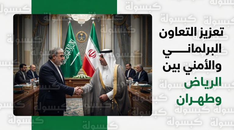 نائب رئيس مجلس الشورى يبحث مع وفد لجنة الأمن القومي الإيراني سبل تطوير التعاون البرلماني والقضايا الأمنية المشتركة