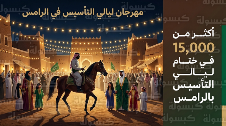 نجاح استثنائي لفعاليات ليالي التأسيس 2026 في العوامية بمشاركة آلاف الزوار احتفاء بالذكرى الـ 299 لتأسيس الدولة السعودية