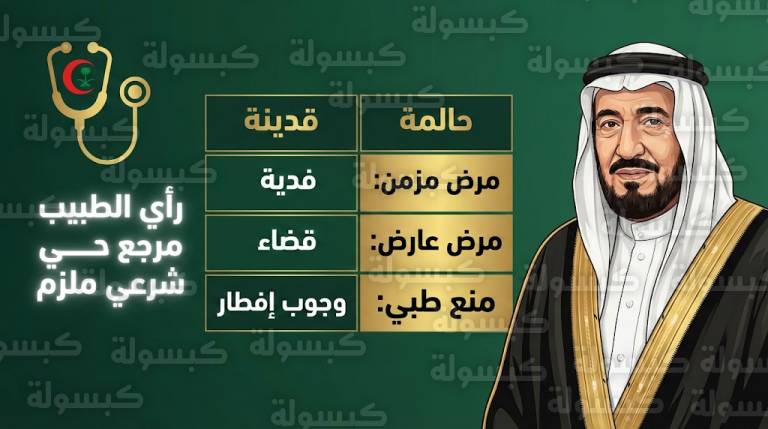 هل يأثم المريض إذا صام رغم تحذير الطبيب؟ هيئة كبار العلماء تحسم الجدل حول أحكام الإفطار الاضطراري