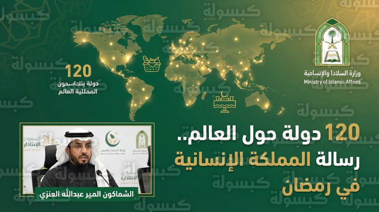 وزارة الشؤون الإسلامية تعلن وصول برنامج خادم الحرمين لتفطير الصائمين إلى 120 دولة حول العالم لعام 2026