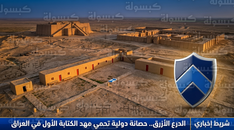 إجراءات دولية لتأمين مهد الكتابة الأول وحماية موقع الوركاء الأثري في المثنى بعلامة الدرع الأزرق