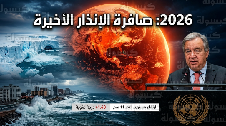 الأمم المتحدة تطلق صافرة الإنذار الأخيرة بشأن تدهور المناخ العالمي وتحذر من فوضى مناخية متسارعة