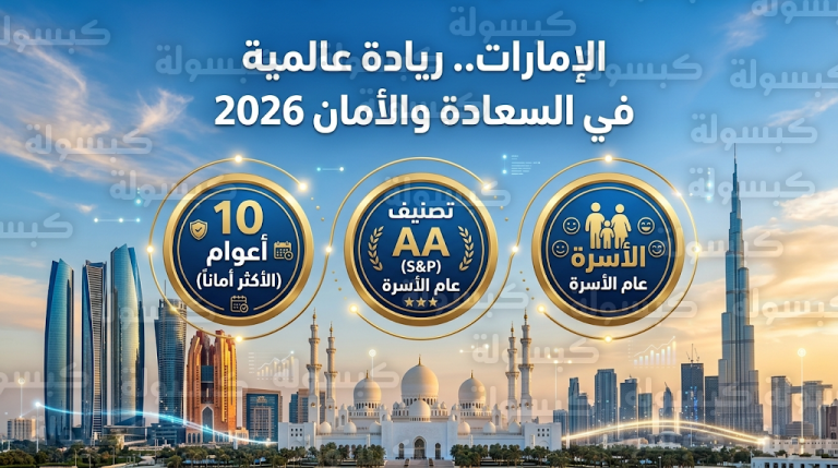 الإمارات تحتفي باليوم الدولي للسعادة 2026 وأبوظبي تتربع على عرش المدن الأكثر أماناً في العالم للعام العاشر توالياً