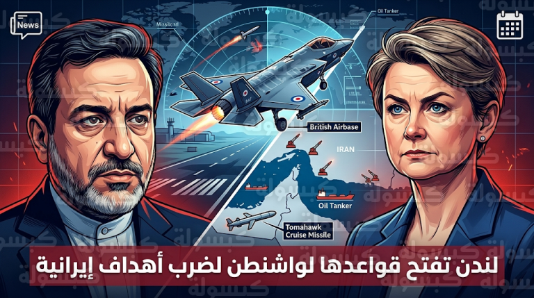 بريطانيا تمنح الولايات المتحدة تفويضاً كاملاً لاستخدام قواعدها العسكرية لشن ضربات ضد منصات صواريخ إيرانية