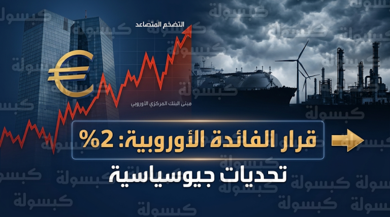 تثبيت الفائدة الأوروبية عند 2% وسط مخاوف من قفزة التضخم لـ 4% بسبب صراع الشرق الأوسط