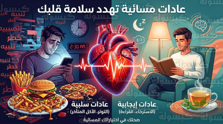 تحذيرات طبية من عادات مسائية شائعة تهدد سلامة القلب وتتحول إلى “خطر صامت”