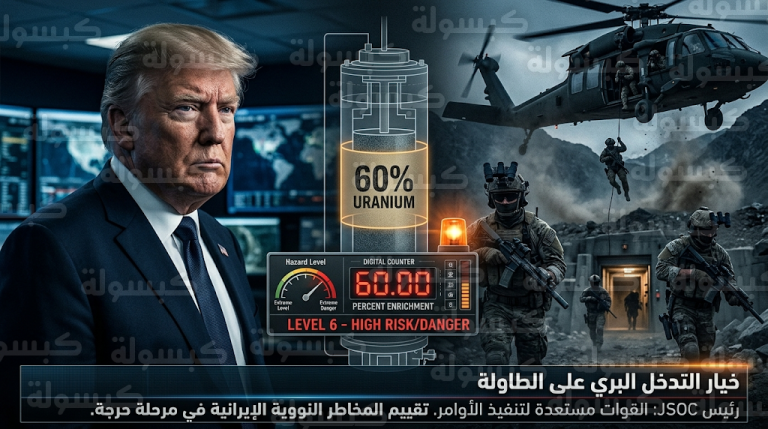 تقارير أمريكية تكشف وضع خيار التدخل البري المحدود في إيران على طاولة الرئيس ترامب