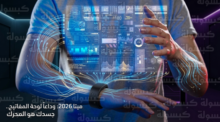 ثورة تقنية من ميتا في 2026.. إطلاق سوار عصبي يحول جسم الإنسان إلى واجهة تحكم رقمية فائقة السرعة