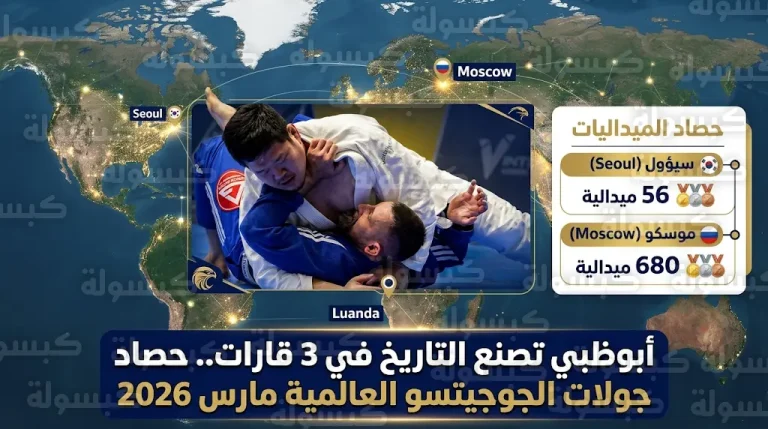 جولات رابطة أبوظبي لمحترفي الجوجيتسو تسجل أرقاماً قياسية في ثلاث قارات خلال مارس 2026