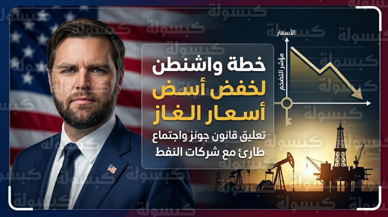 جي دي فانس يعلن إجراءات تنفيذية حاسمة لخفض أسعار الغاز خلال 48 ساعة