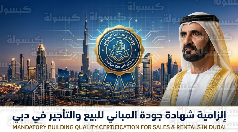 حاكم دبي يعتمد تشريعاً يلزم الملاك بالحصول على شهادة جودة المبنى كشرط أساسي لعمليات البيع والتأجير