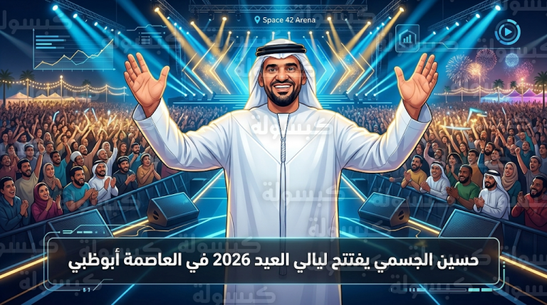 حسين الجسمي يشعل افتتاح “ليالي العيد” 2026 في أبوظبي بلوحات وطنية وتكريم خاص للأم
