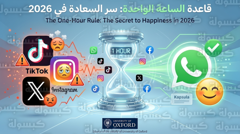 دراسة أكسفورد 2026 تكشف قاعدة الساعة الواحدة لتحقيق السعادة الرقمية وتحدد التطبيقات الأكثر تأثيراً على الصحة النفسية