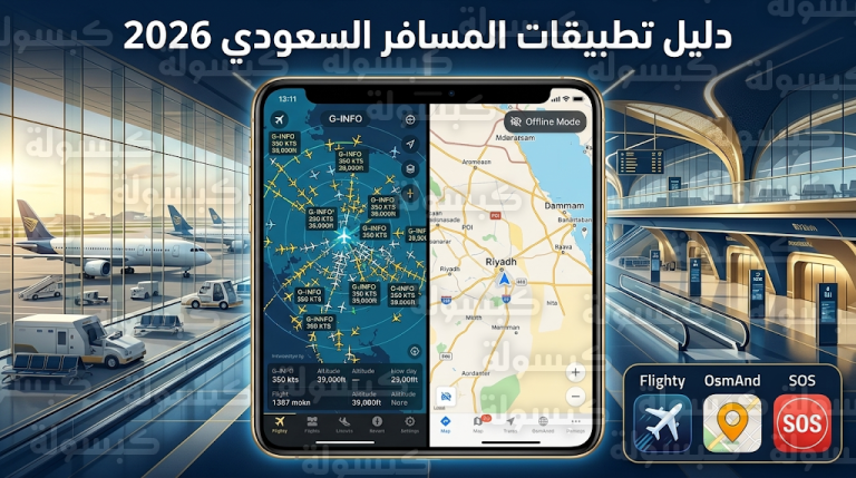 دليل المسافر السعودي في عيد الفطر 2026: تطبيقات لا غنى عنها لتتبع الطيران والخرائط دون إنترنت
