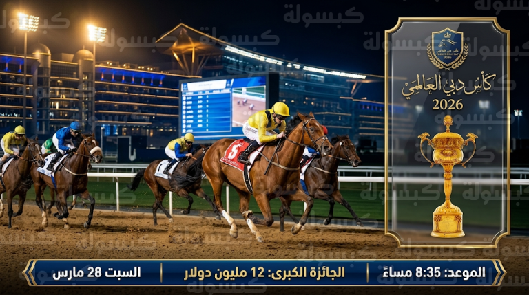 كأس دبي العالمي 2026: صراع ناري بين أبطال العالم على جوائز بقيمة 30 مليون دولار في مضمار ميدان