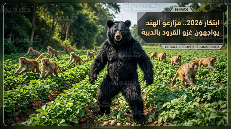 مزارعو سامبال في الهند يتنكرون بزي الدببة لحماية محاصيلهم من هجمات القرود