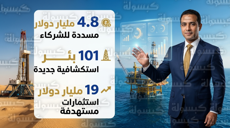 مصر تسدد 4.8 مليار دولار لشركات البترول الأجنبية وتعلن موعد إغلاق ملف المديونية نهائياً