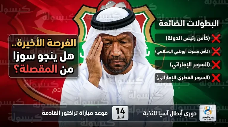 شباب الأهلي يواجه خطر الموسم الصفري وانتقادات حادة لباولو سوزا بعد ضياع 4 بطولات